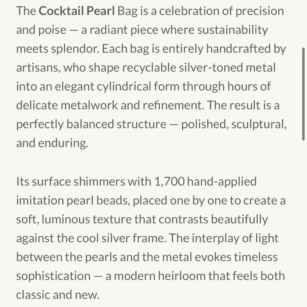RAMLA cocktail pearl bag silver clutch handbag wristlet - Picture 7 of 17